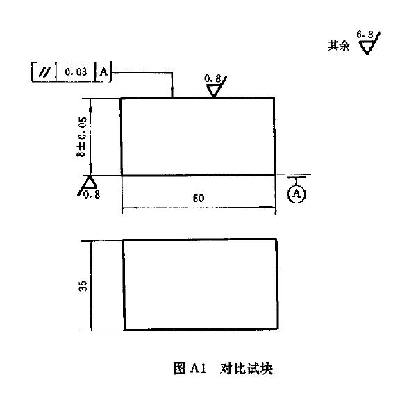 形狀和尺寸形狀和尺寸見(jiàn)圖Al. 厚度B 應(yīng)與被測(cè)工件的厚度一致